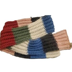 Multicolor Knit Scarf